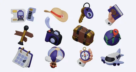 Voyage Pack 3D Icon