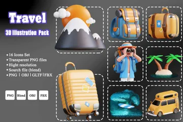 Voyage Pack 3D Icon