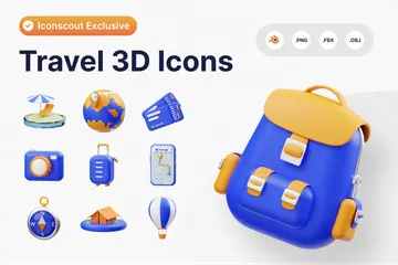 Voyage Pack 3D Icon