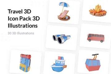 Voyage Pack 3D Illustration