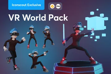 VR World 3D Icon Pack