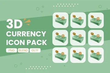 Währung 3D Icon Pack