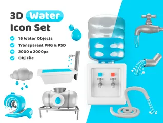 Water 3D Illustration Pack