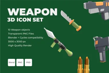 Weapon 3D Icon Pack