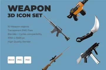 Weapon 3D Icon Pack