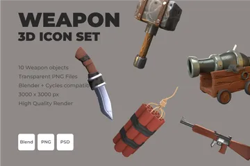 Weapon 3D Icon Pack