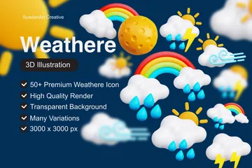 Weather 3D Icon Pack