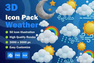 Weather 3D Icon Pack