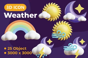 Weather 3D Icon Pack