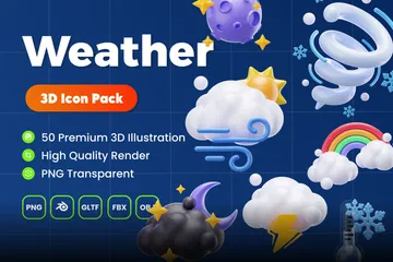 Weather 3D Icon Pack