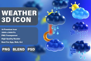 Weather 3D Icon Pack