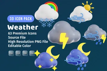 Weather 3D Icon Pack