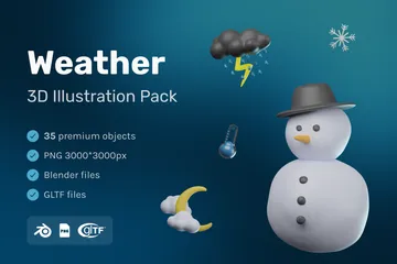 Weather 3D Icon Pack