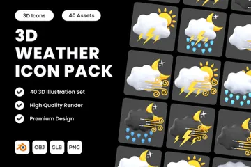 Weather 3D Icon Pack