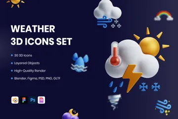 Weather 3D Icon Pack