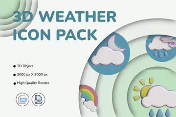 Weather 3D Icon Pack