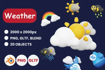 Weather 3D Icon Pack