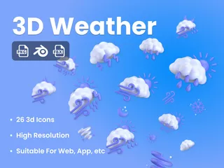 Weather 3D Icon Pack