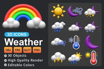 Weather 3D Icon Pack