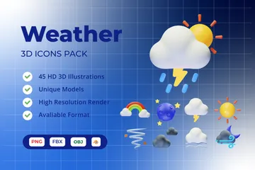 Weather 3D Icon Pack