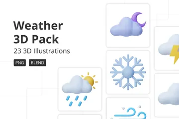 Weather 3D Icon Pack