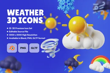 Weather 3D Icon Pack