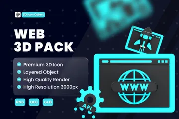 Web Paquete de Icon 3D