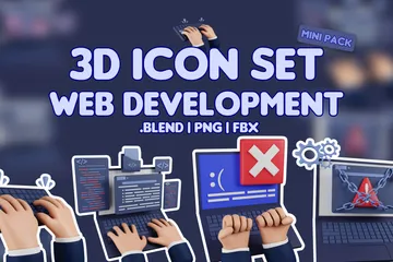 WEB DEVELOPMENT 3D Icon Pack