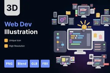 ウェブ開発 3D Illustrationパック