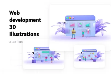 Web Development 3D Illustration Pack