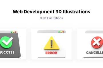 웹 개발 3D Illustration 팩