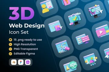 Web Graphics 3D Icon Pack