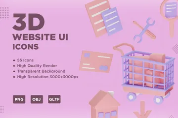 Web UI 3D Icon Pack