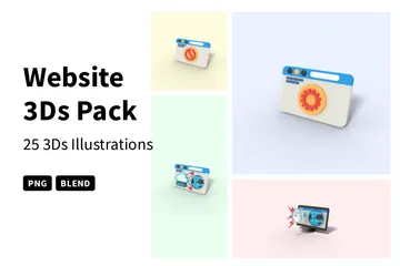 Webseite 3D Icon Pack