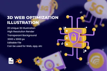 Website Optimization 3D Icon Pack