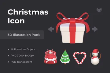 Weihnachten 3D Illustration Pack