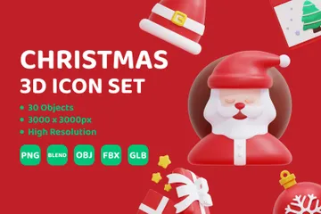 Weihnachten 3D Icon Pack