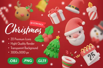 Weihnachten 3D Icon Pack