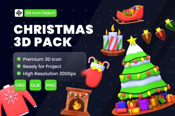 Weihnachten 3D Icon Pack