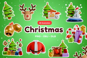 Weihnachten 3D Icon Pack