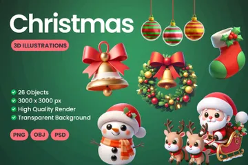 Weihnachten 3D Icon Pack