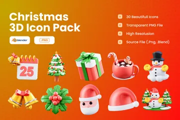 Weihnachtsedition 3D Icon Pack