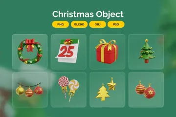 Weihnachtsfeier 3D Icon Pack