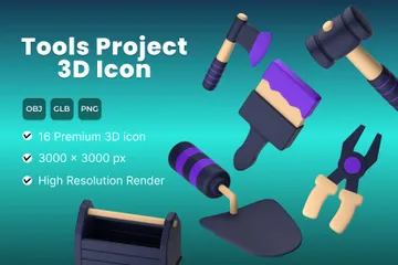 Werkzeuge 3D Icon Pack