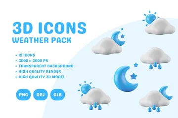 Wetter 3D Icon Pack