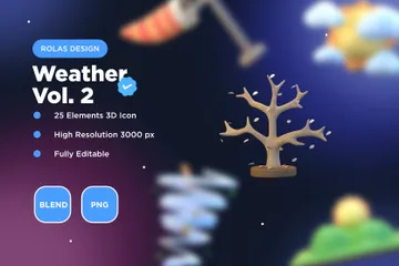 Wetter 3D Illustration Pack