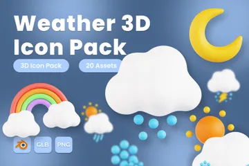 Wetter 3D Icon Pack