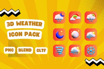 Wetter 3D Icon Pack