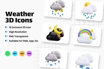 Wetter 3D Icon Pack