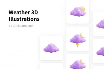 Wetter 3D Illustration Pack